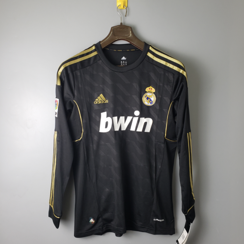 2012 Real Madrid Black Long Sleeve Retro Kit